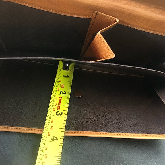 LOEWE Wallet Two Tone Trifold Leather Clutch Made In Spain - Picture 8 of 16